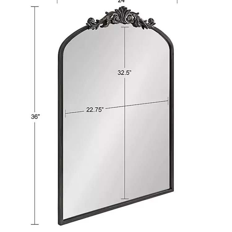 black_arendahl_arched_mirror_x_in_4-1.webp Arendahl Arched Mirror, 24x36 in.>Kirklands Home Outlet