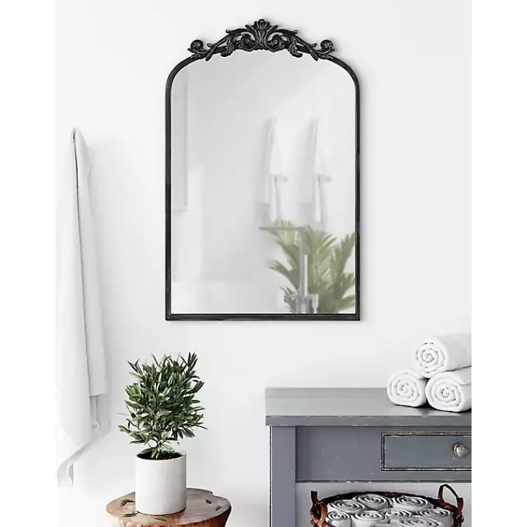 black_arendahl_arched_mirror_x_in_5.webp Arendahl Arched Mirror, 19x31 in.>Kirklands Home Clearance