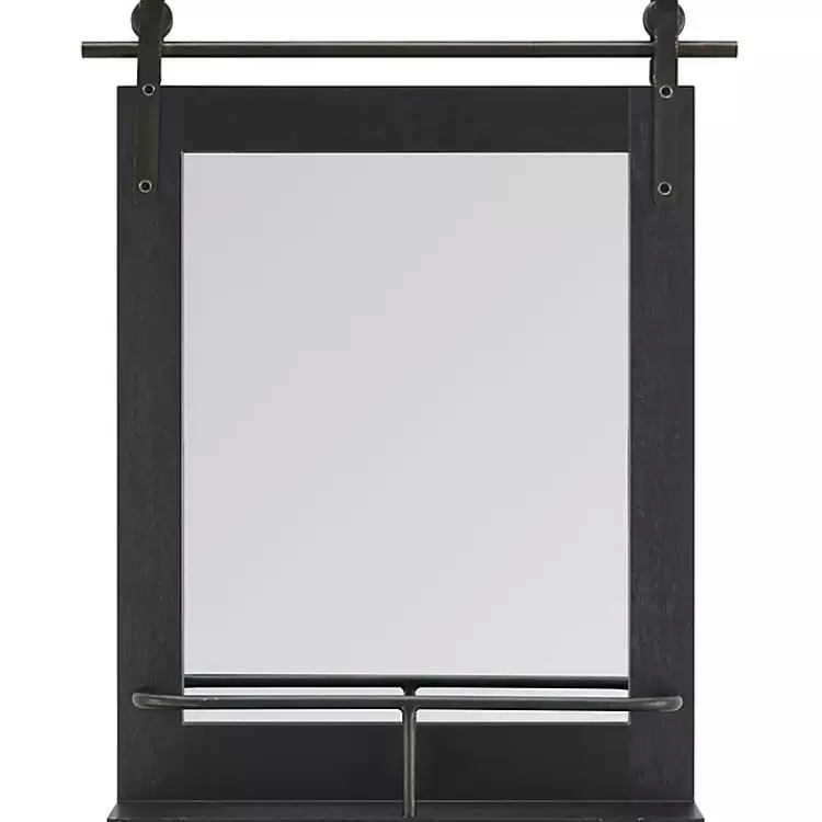 Barn Door Wall Mirror with Shelf>Kirklands Home Shop