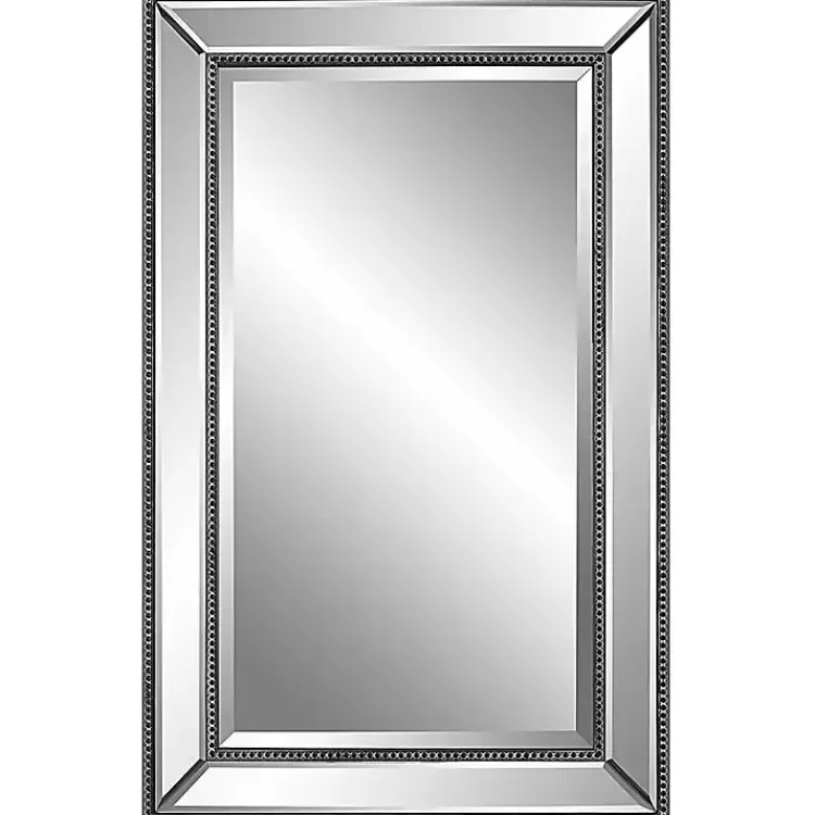 Beaded Double Frame Beveled Wall Mirror>Kirklands Home Fashion