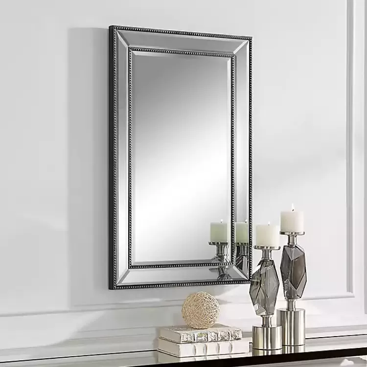 black_beaded_double_frame_beveled_wall_mirror_2.webp Beaded Double Frame Beveled Wall Mirror>Kirklands Home Fashion