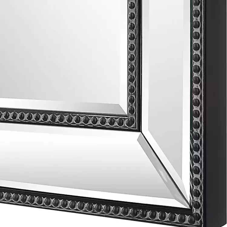 black_beaded_double_frame_beveled_wall_mirror_5.webp Beaded Double Frame Beveled Wall Mirror>Kirklands Home Fashion