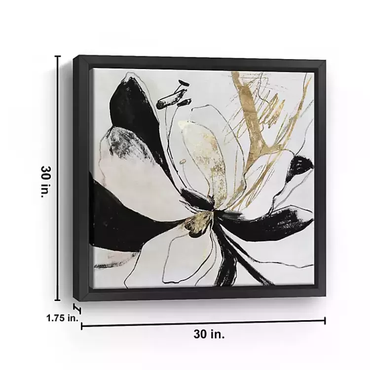 black_bloom_ii_framed_canvas_art_print_2.webp Black Bloom II Framed Canvas Art Print>Kirklands Home Fashion