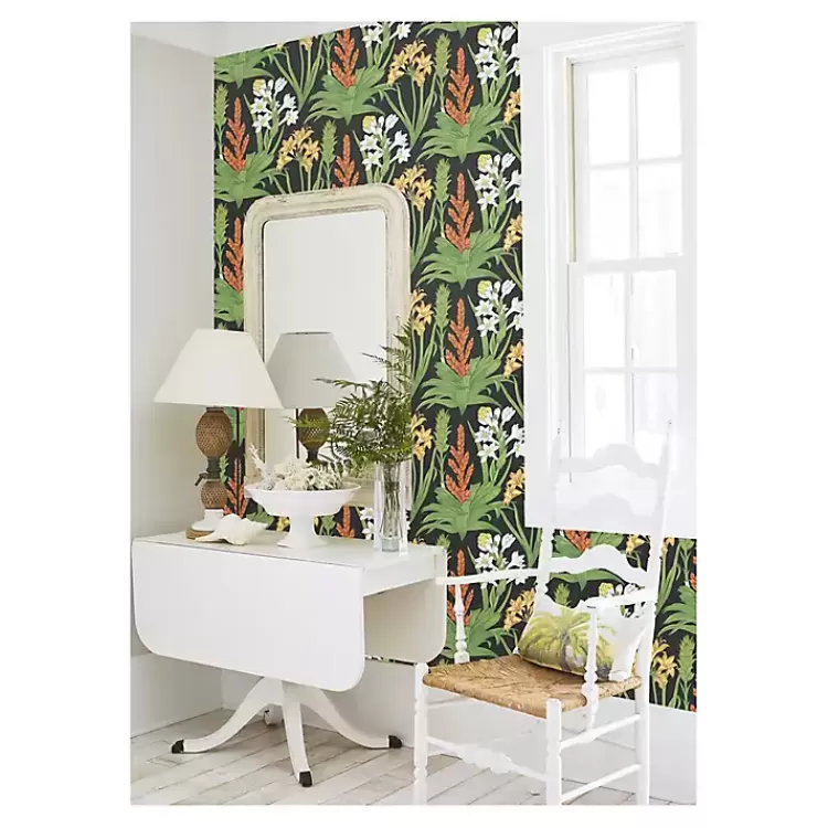 black_botanical_villa_peel__stick_wallpaper_2.webp Botanical Villa Peel & Stick Wallpaper>Kirklands Home Discount