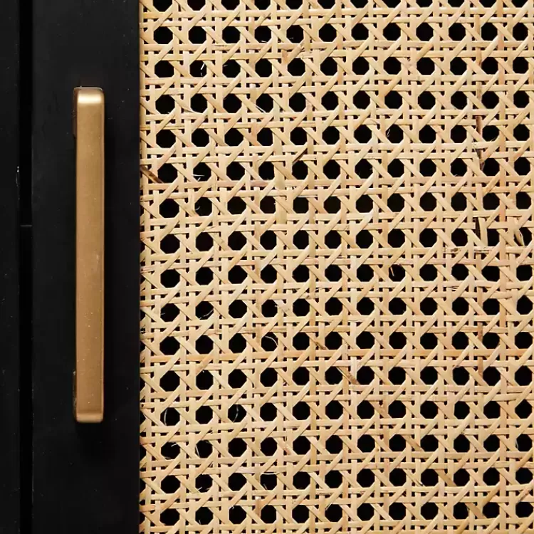 Black Cane 2-Door Media Cabinet>Kirklands Home Hot