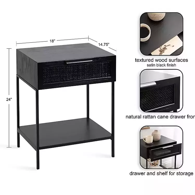 Cane Drawer Accent Table>Kirklands Home Best