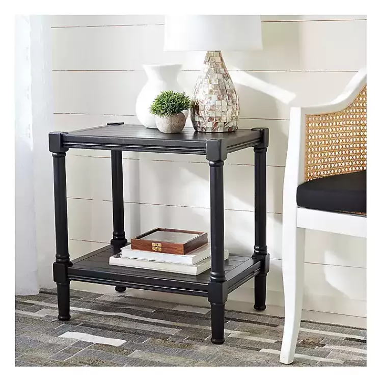 Carved Pinewood Farmhouse Accent Table>Kirklands Home Online