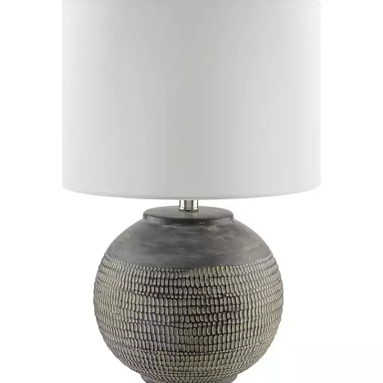 Black Ceramic Carved Lyon Table Lamp>Kirklands Home Outlet