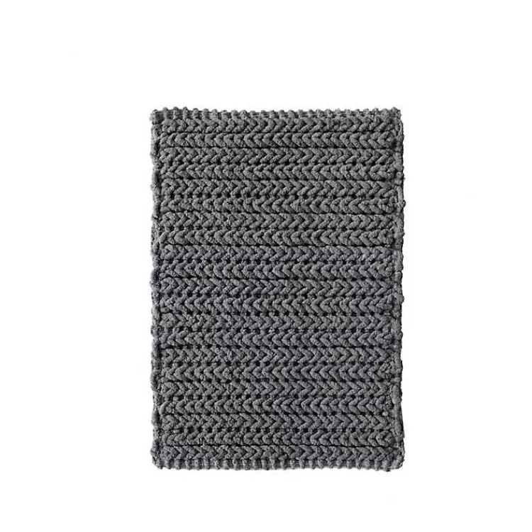 Chenille Chain Stitched Bath Mat, 30 in.>Kirklands Home Clearance
