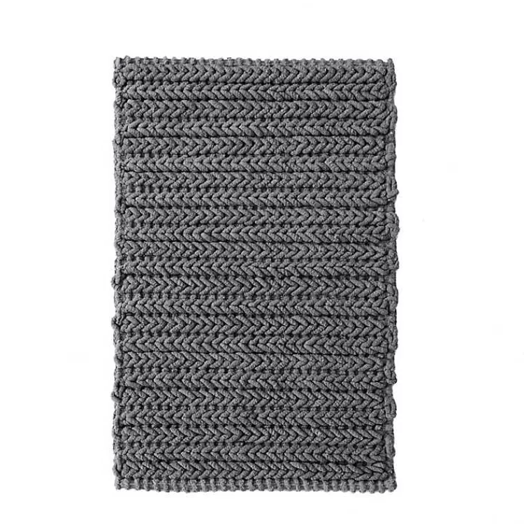 Chenille Chain Stitched Bath Mat, 40 in.>Kirklands Home Cheap