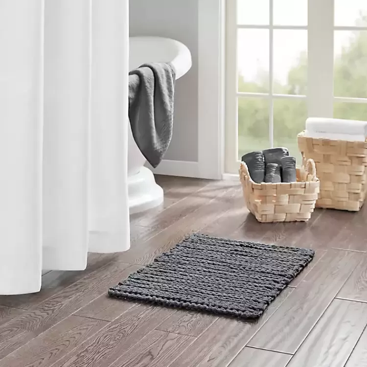Chenille Chain Stitched Bath Mat, 30 in.>Kirklands Home Clearance