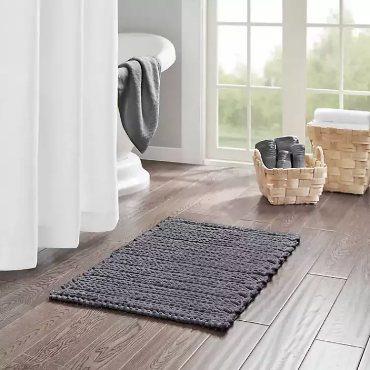 Chenille Chain Stitched Bath Mat, 40 in.>Kirklands Home Cheap