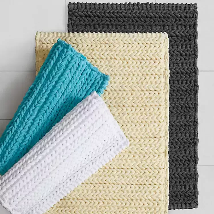 black_chenille_chain_stitched_bath_mat__in_6-1.webp Chenille Chain Stitched Bath Mat, 30 in.>Kirklands Home Clearance