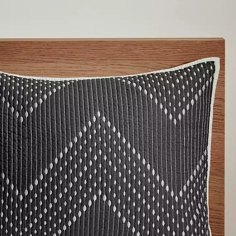 black_chevron_fullqueen_pc_coverlet_set_6.webp Chevron Full/Queen 3-pc. Coverlet Set>Kirklands Home Hot