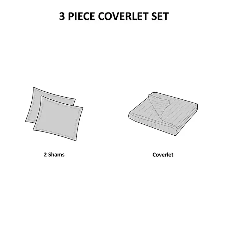 black_chevron_fullqueen_pc_coverlet_set_8.webp Chevron Full/Queen 3-pc. Coverlet Set>Kirklands Home Hot