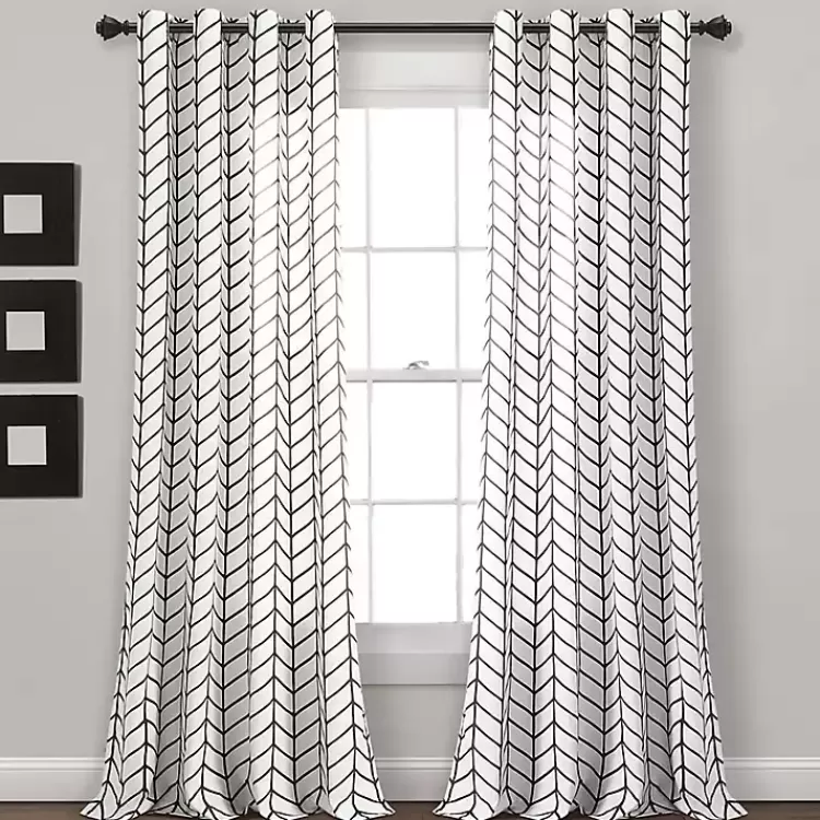 Chevron 2-pc. Curtain Panel Set, 84 in.>Kirklands Home Cheap