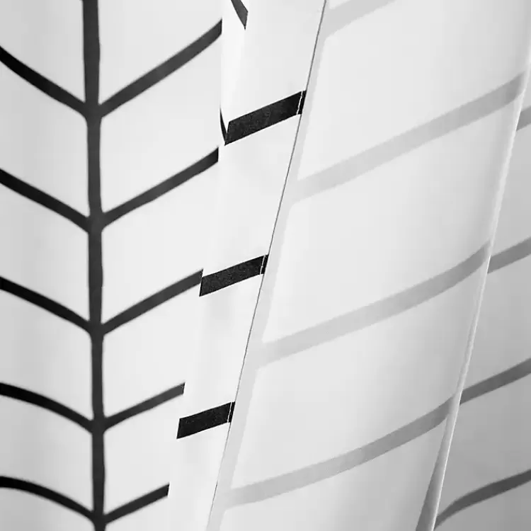 black_chevron_pc_curtain_panel_set__in_3.webp Chevron 2-pc. Curtain Panel Set, 84 in.>Kirklands Home Cheap