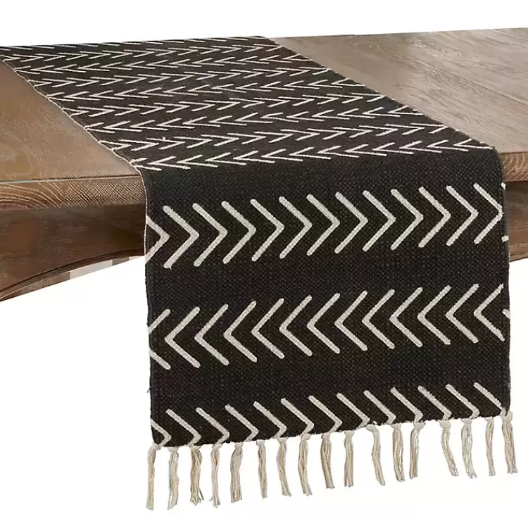 Chevron Table Runner with Fringe>Kirklands Home Online
