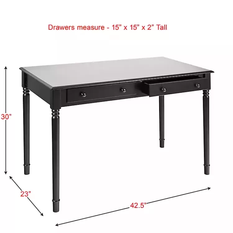 Classic 2-Drawer Wood Desk>Kirklands Home Shop