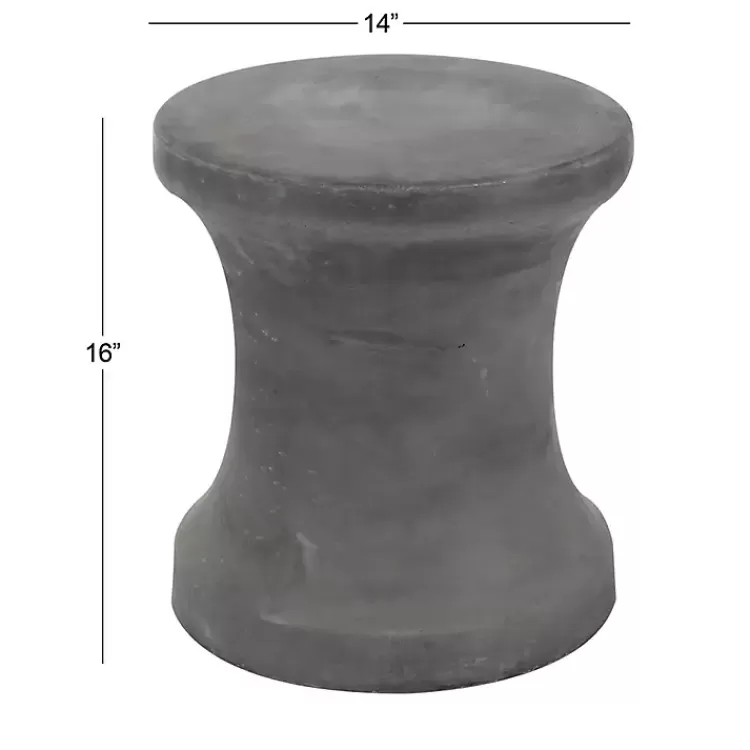 Clay Hourglass Accent Table>Kirklands Home Sale