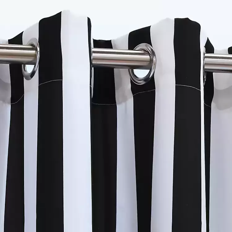 black_coastal_stripe_outdoor_curtain_panel__in_3.webp Black Coastal Stripe Outdoor Curtain Panel, 96 in.>Kirklands Home Shop