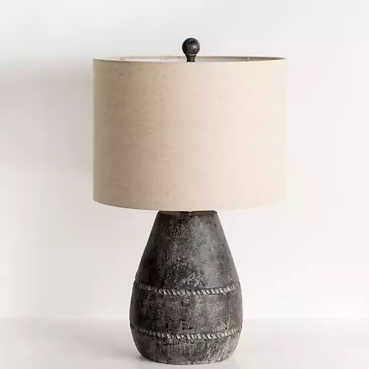 Black Concrete Porter Table Lamp>Kirklands Home Fashion