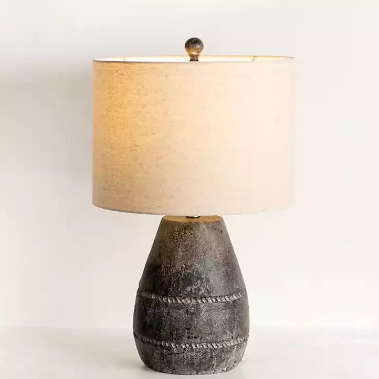 Black Concrete Porter Table Lamp>Kirklands Home Fashion