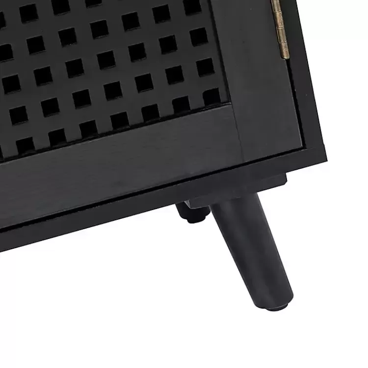 black_contemporary_lattice_doors_sideboard_8.webp Contemporary Lattice Doors Sideboard>Kirklands Home Best Sale