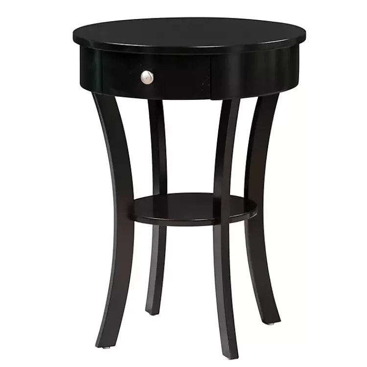 Curved Legs Round Drawer Accent Table>Kirklands Home Clearance