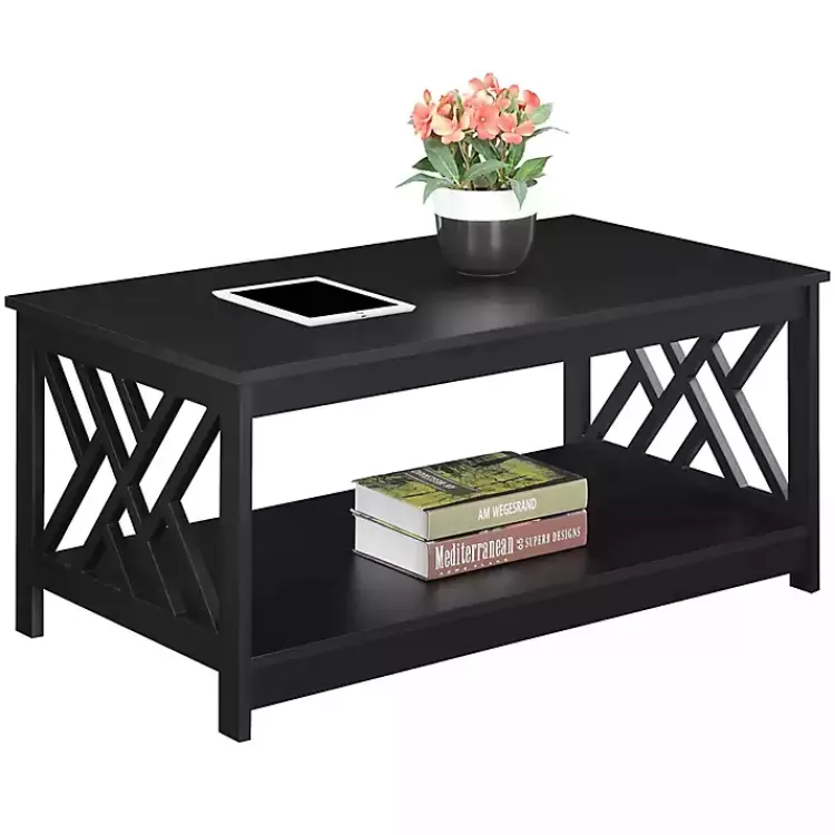 black_cutout_sides_coffee_table_2.webp Cut-Out Sides Coffee Table>Kirklands Home Best