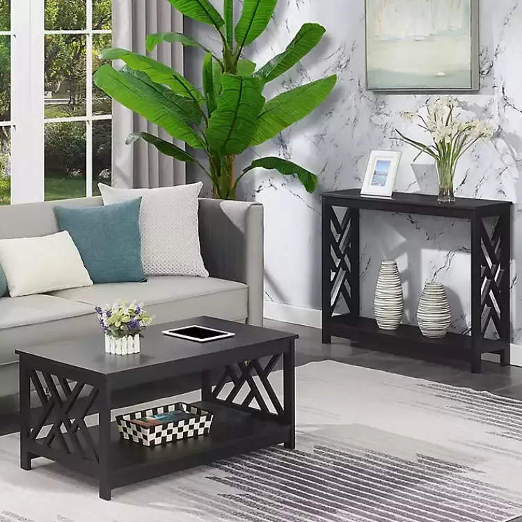 black_cutout_sides_coffee_table_5.webp Cut-Out Sides Coffee Table>Kirklands Home Best