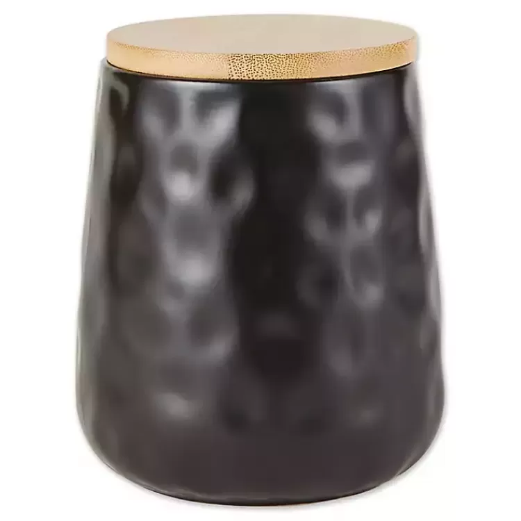 black_dimpled_bamboo_canisters_set_of__3.webp Dimpled Bamboo Canisters, Set of 2>Kirklands Home Outlet