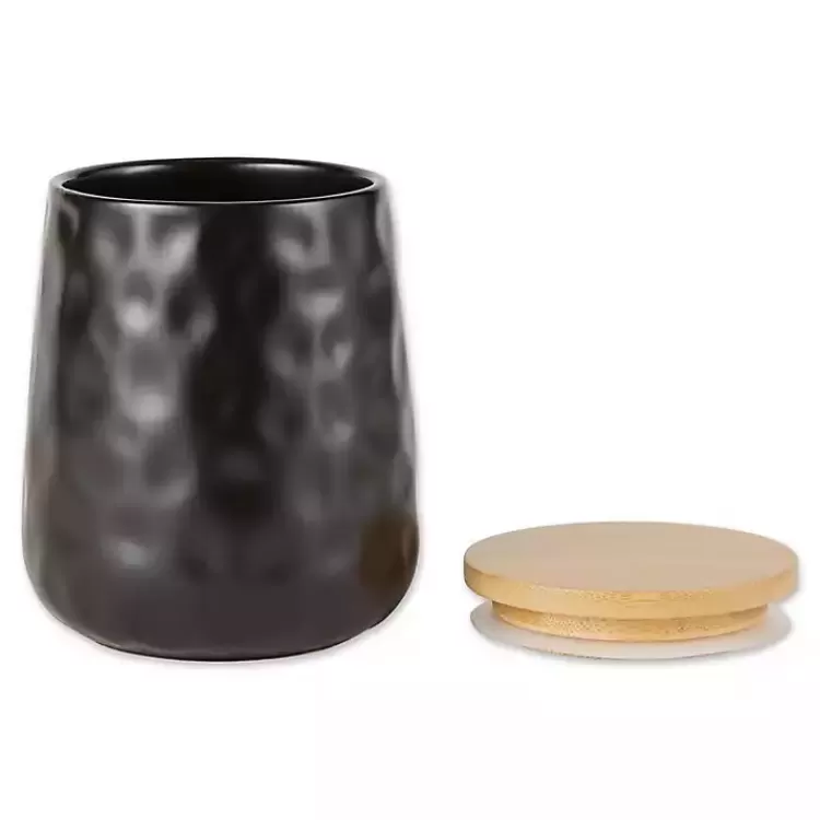 black_dimpled_bamboo_canisters_set_of__4.webp Dimpled Bamboo Canisters, Set of 2>Kirklands Home Outlet