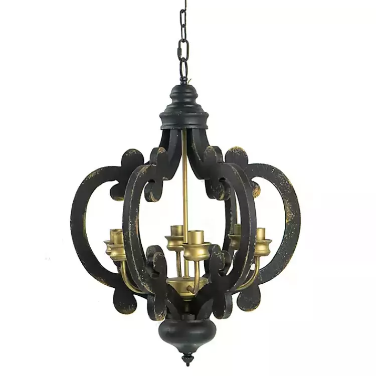black_distressed_gold_chandelier_3.webp Black Distressed Gold Chandelier>Kirklands Home Clearance