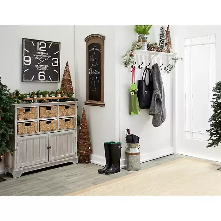 black_distressed_wood_face_square_clock_7.webp Black Distressed Wood Face Square Clock>Kirklands Home New