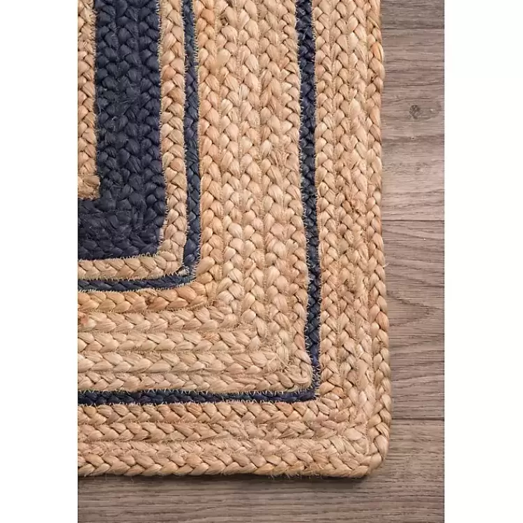 black_double_border_braided_jute_area_rug_x_3.webp Black Double Border Braided Jute Area Rug, 5x8>Kirklands Home Clearance