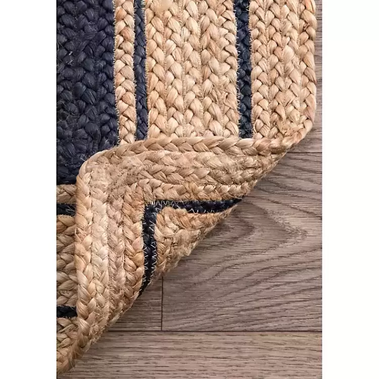 black_double_border_braided_jute_area_rug_x_4.webp Black Double Border Braided Jute Area Rug, 5x8>Kirklands Home Clearance