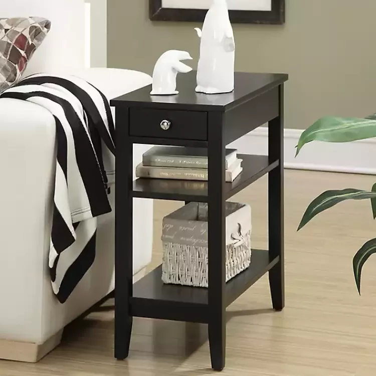 Double Shelf Wood Accent Table>Kirklands Home Shop