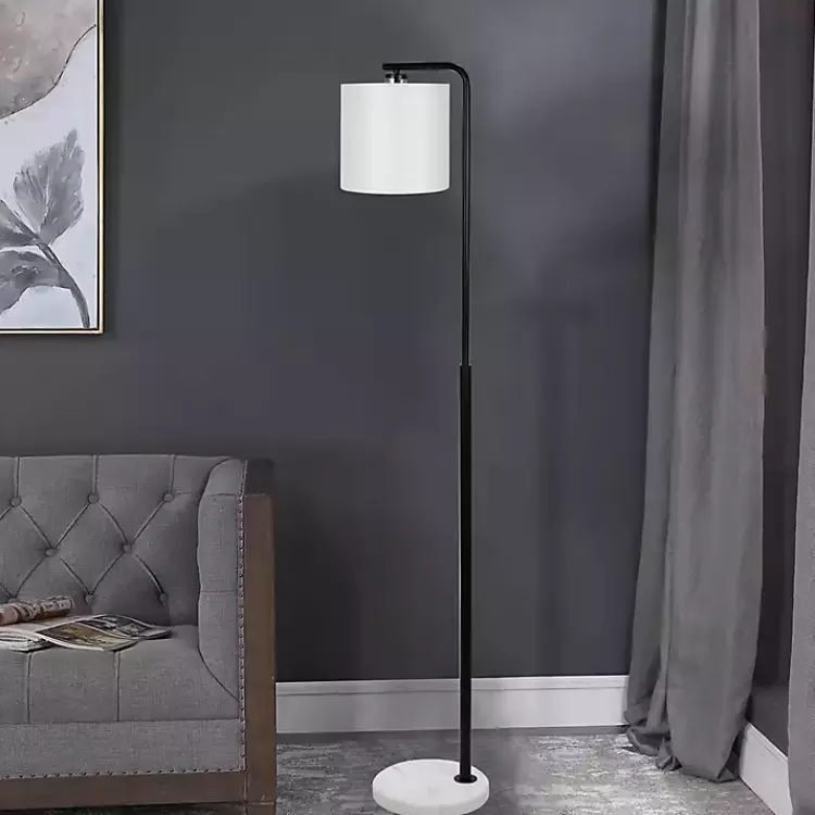 Black Downbridge Marble Base Floor Lamp>Kirklands Home Best