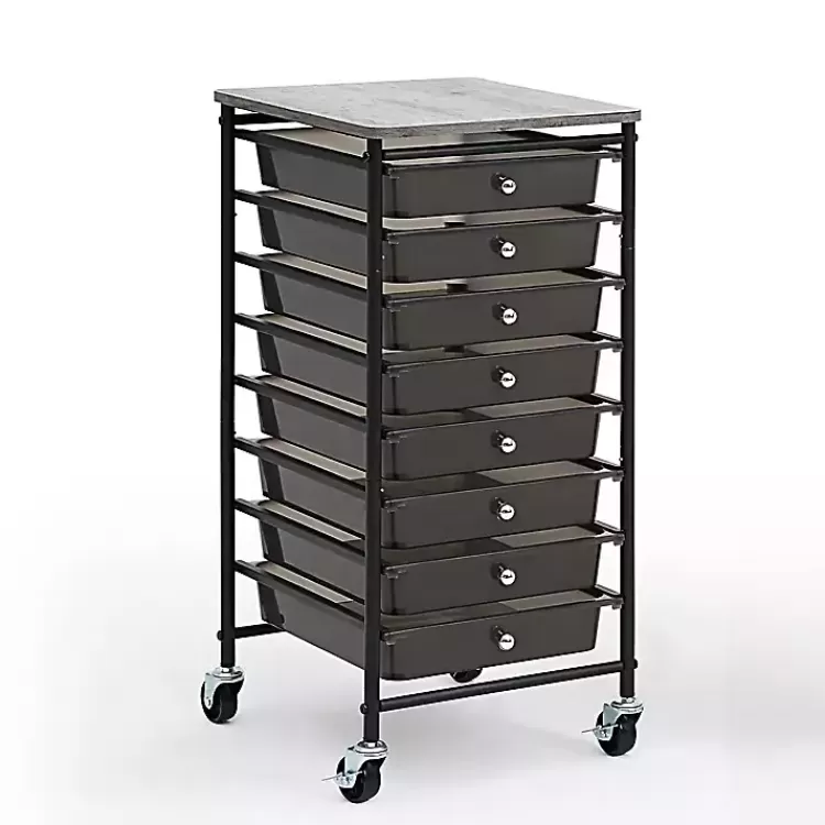 8-Drawer Rolling Storage Cart>Kirklands Home Sale