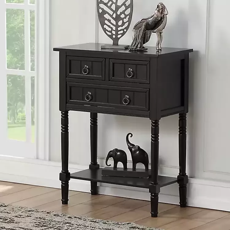 3-Drawer Turned Legs Accent Table>Kirklands Home Discount