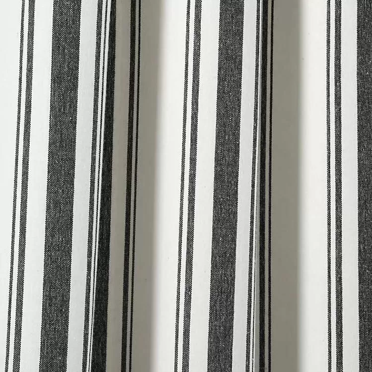 black_farmhouse_stripe_curtain_panel_set__in_3.webp Farmhouse Stripe Curtain Panel Set, 108 in.>Kirklands Home Outlet