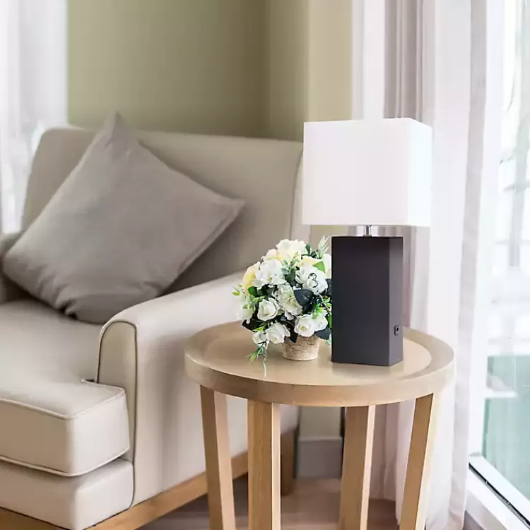 black_faux_leather_charging_table_lamp_5.webp Faux Leather Charging Table Lamp>Kirklands Home Hot