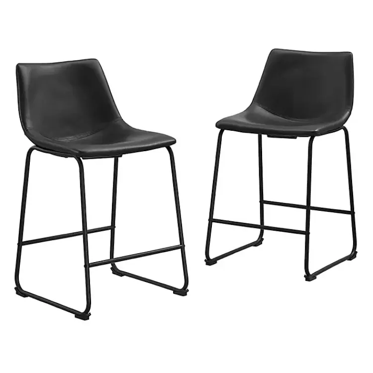 Faux Leather Counter Stools, Set of 2>Kirklands Home Clearance