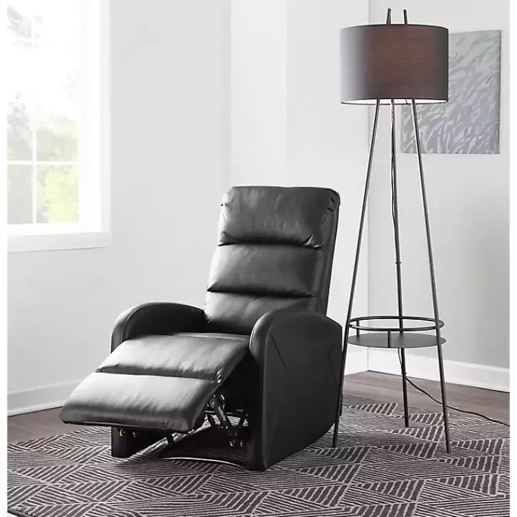 black_faux_leather_dormi_recliner_10.webp Faux Leather Dormi Recliner>Kirklands Home Best