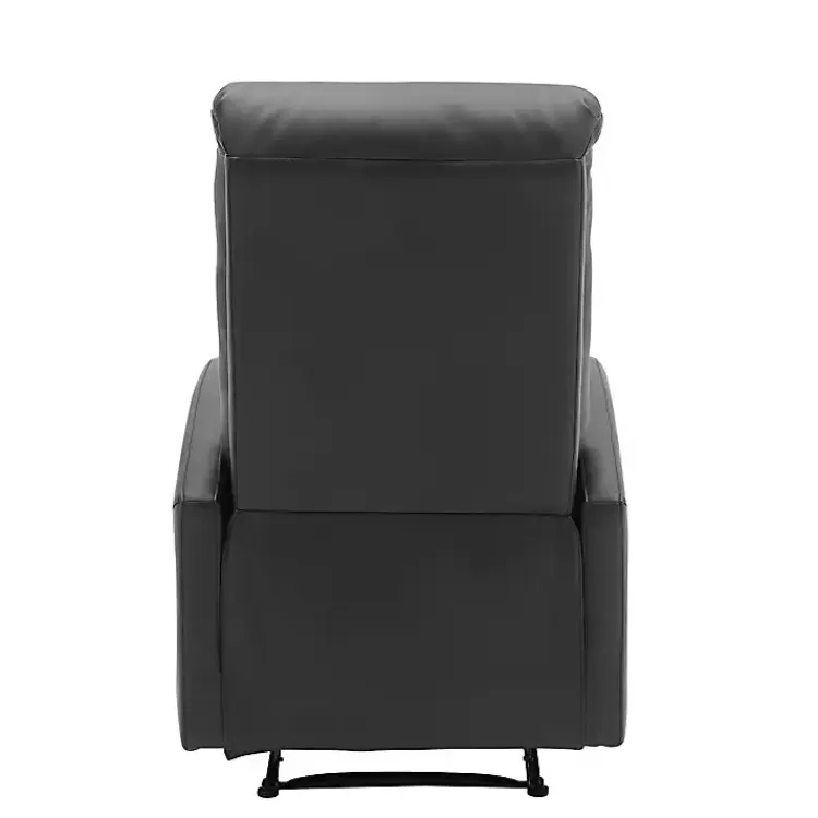 black_faux_leather_dormi_recliner_3.webp Faux Leather Dormi Recliner>Kirklands Home Best