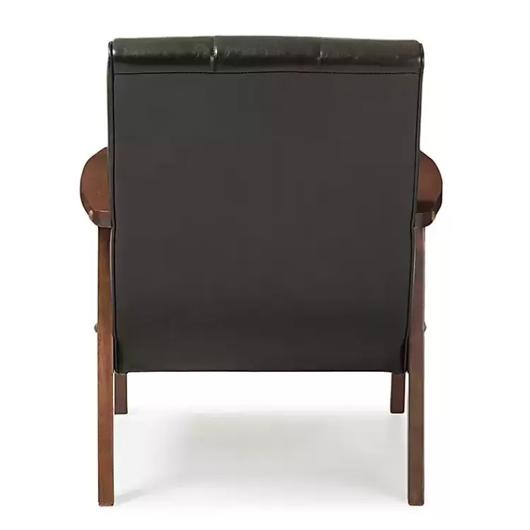 black_faux_leather_kegan_accent_chair_3.webp Faux Leather Kegan Accent Chair>Kirklands Home Best Sale