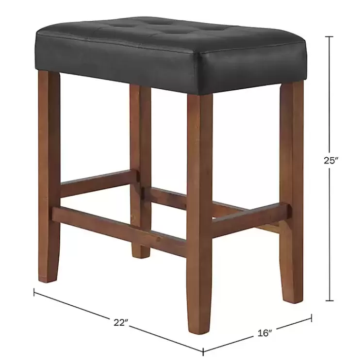 Faux Leather Madison Walnut Counter Stool>Kirklands Home Cheap
