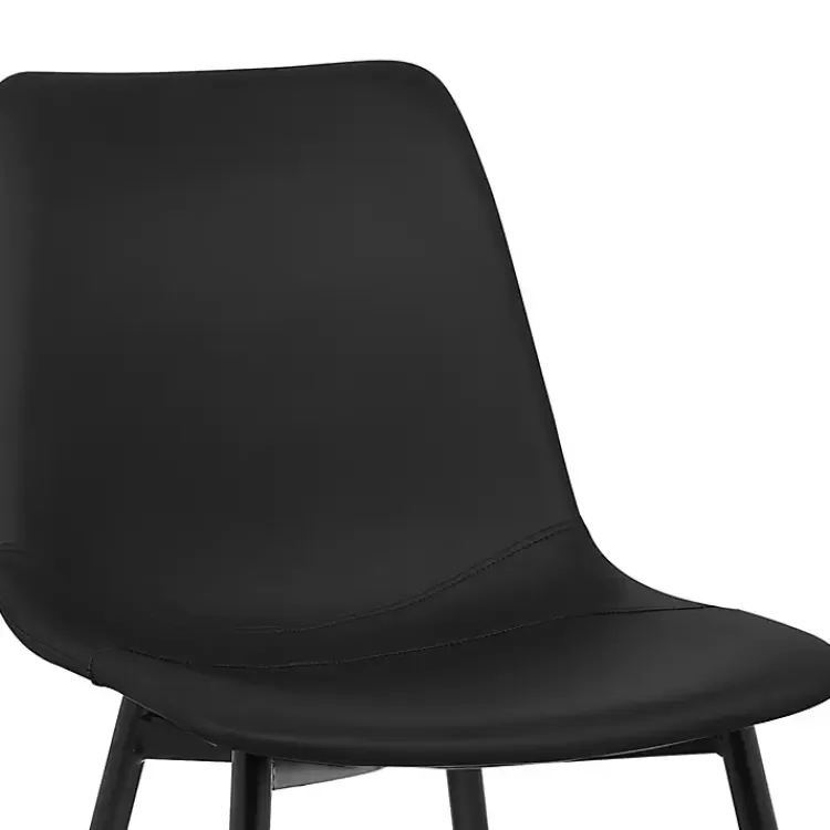 black_faux_leather_monte_dining_chair_4.webp Faux Leather Monte Dining Chair>Kirklands Home Online