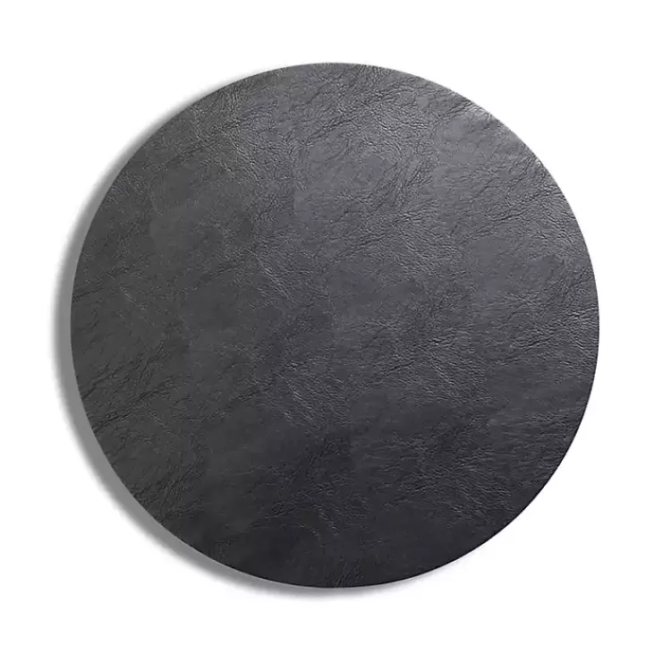 Faux Leather Round Placemat>Kirklands Home Flash Sale